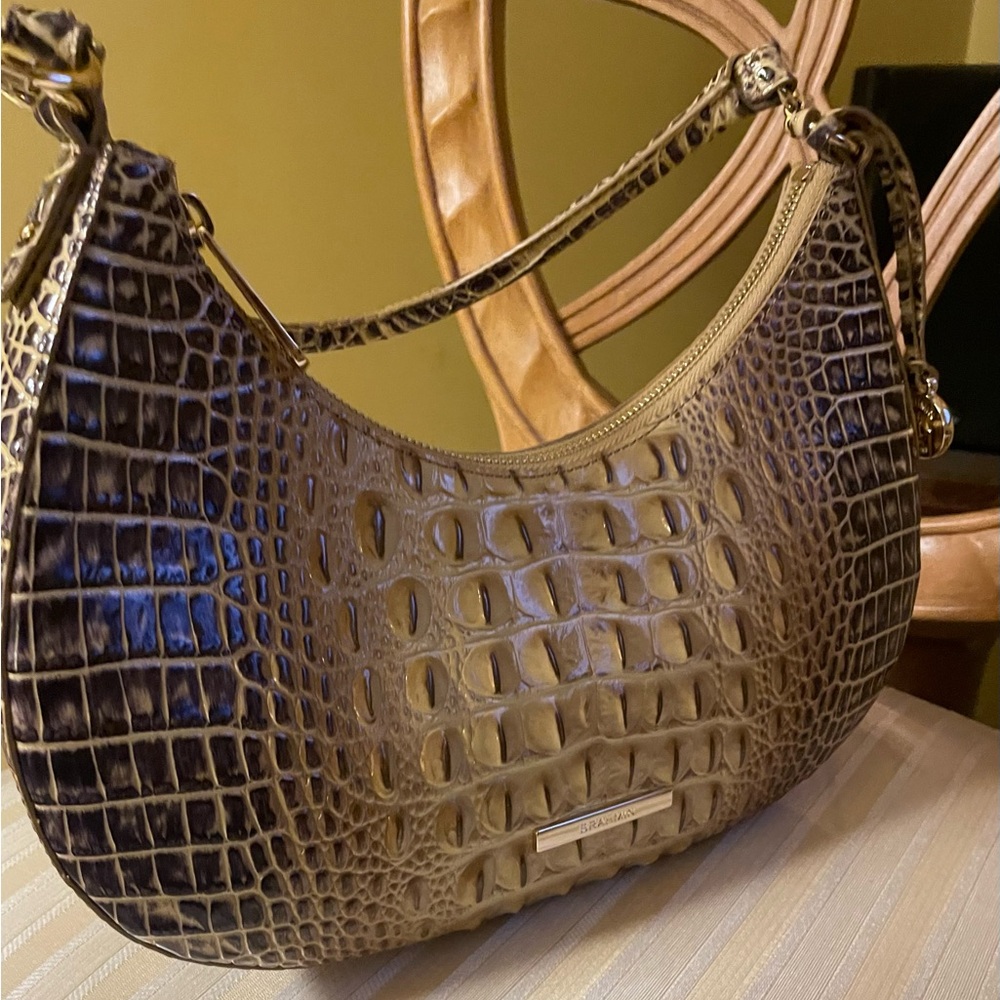 Brahmin Embossed Shoulder Bag